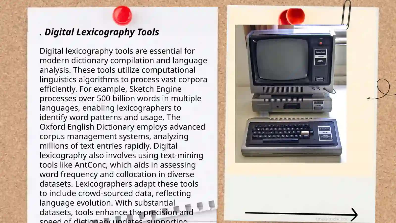 Modern computer lexicography 3
