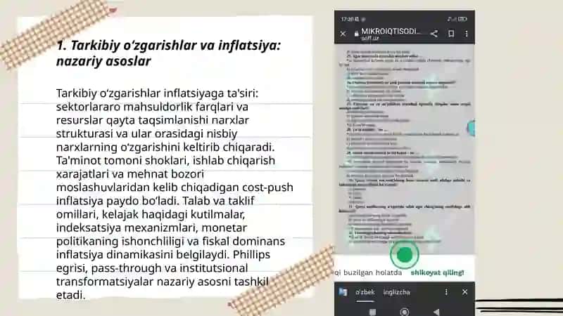 Tarkibiy oʻzgarishlar sharoitida inflatsiya jarayonlari tahlili 3