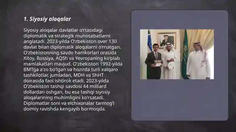 Siyosiy aloqalar 3