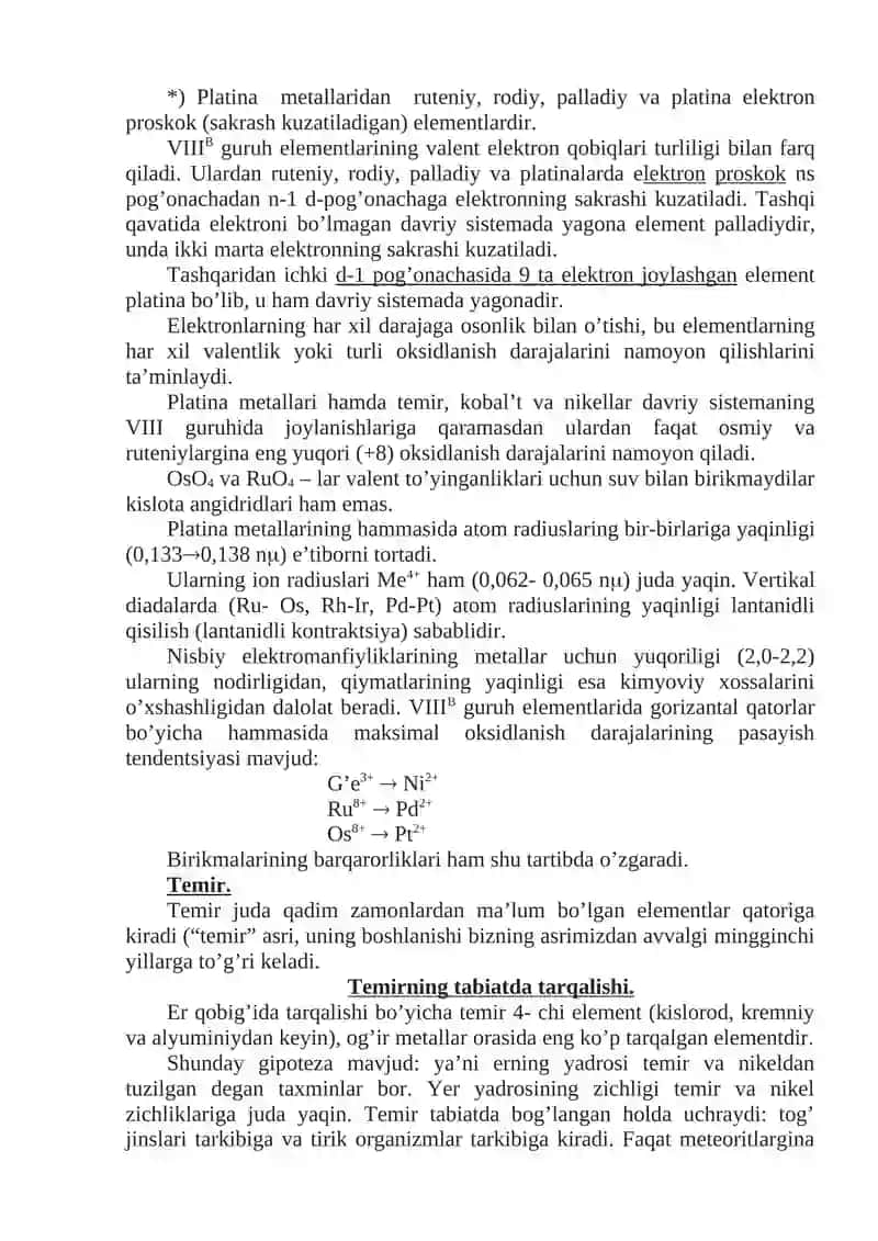 DAVRIY SISTEMANING VIIIB GRUPPASI ELEMENTLARI 3