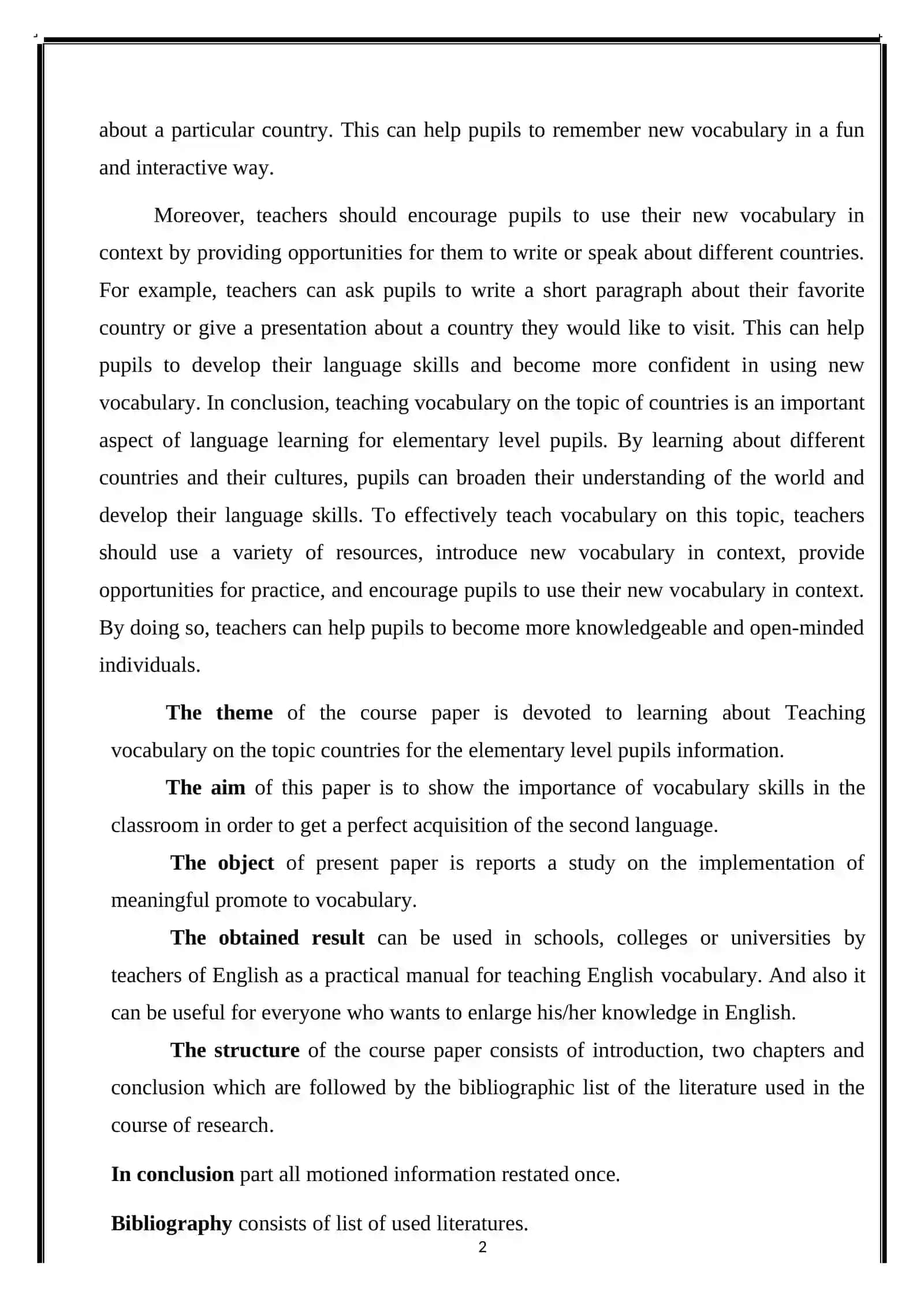 Teaching vocabulary on the topic countries 3