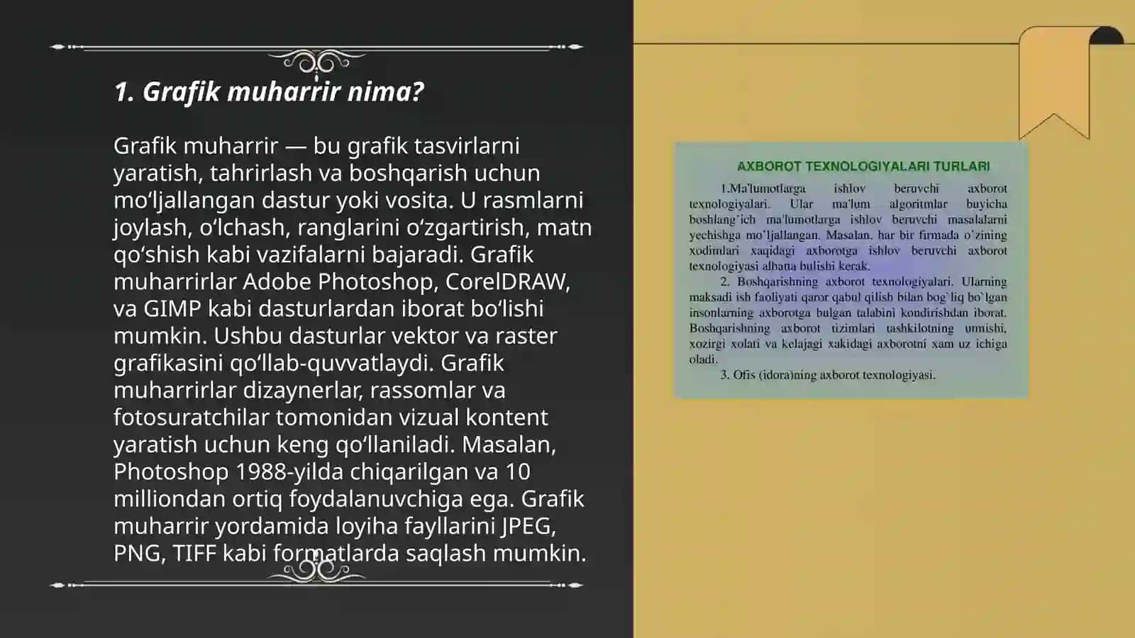 Grafik muharir va uning vazifasi 3