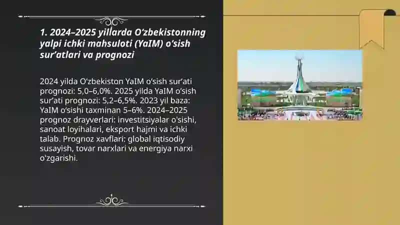 2024-2025-уillardа О‘zbеkistоn rеspublikаsi iqtisоdiуоti vа rivоjlаnishining tеndеnsiуаlаri shаrhi(prоgnоz) 3