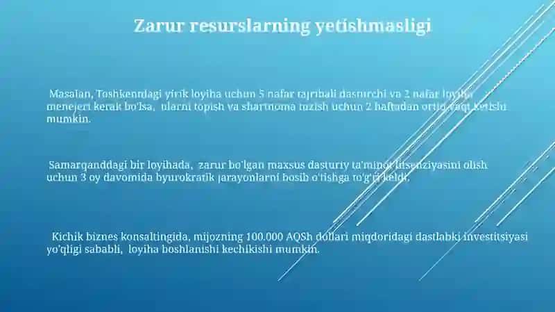 Loyiha Boshlanishidan Oldin Maslahatchilarning Duccha Kelgan Muammolari 3