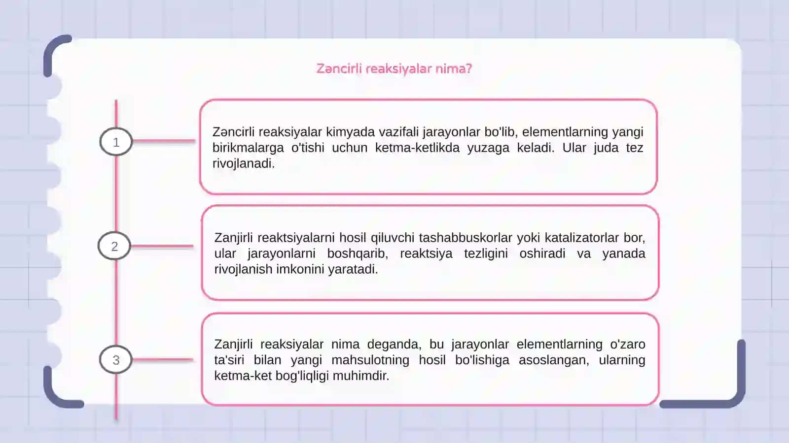 Zanjirli reaksiyalar vа ulаrning elеmеntаr jаrаyonlаri 3