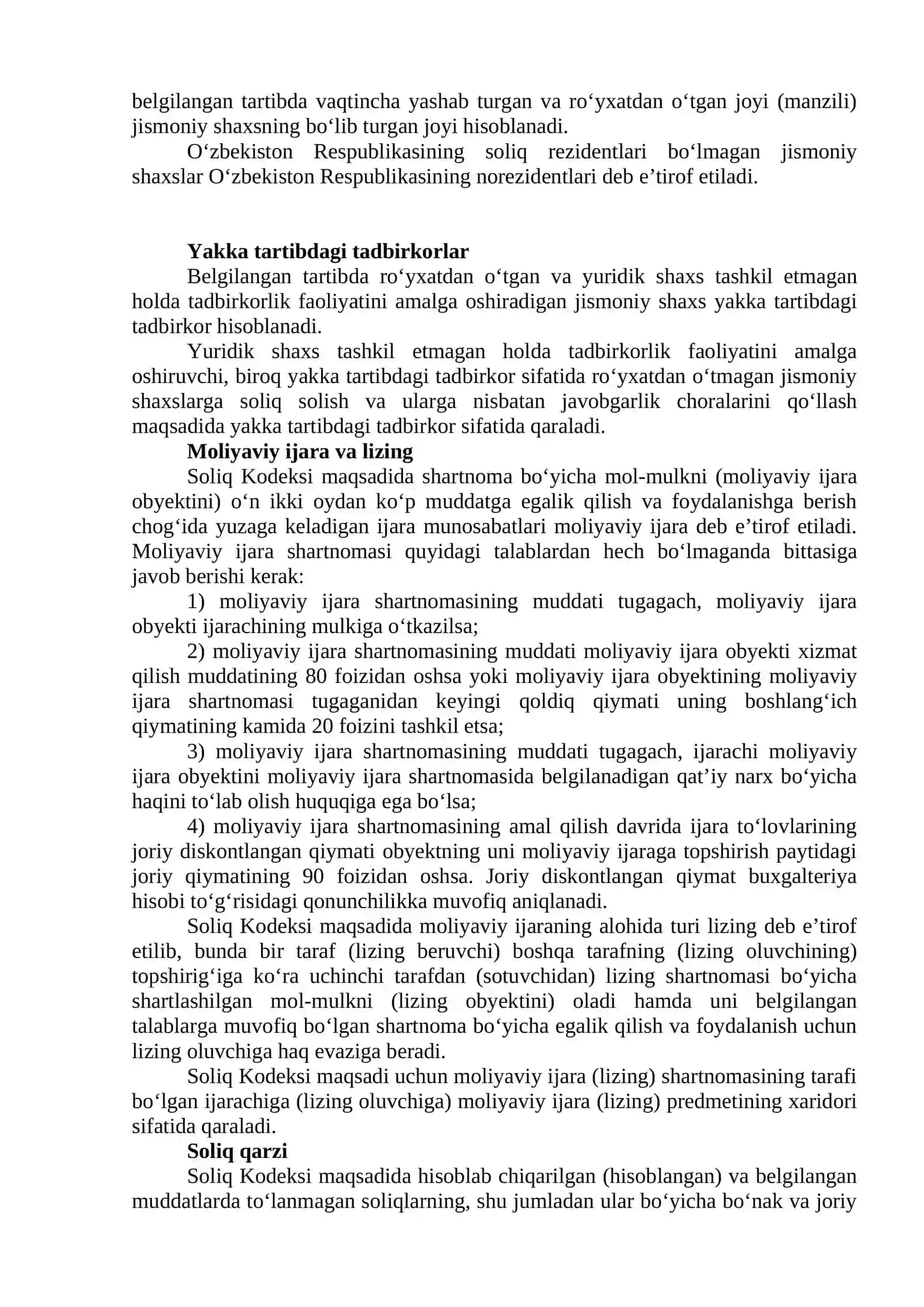 SOLIQ KODEKSIDA QO‘LLANILADIGAN ASOSIY TUSHUNCHALAR 3