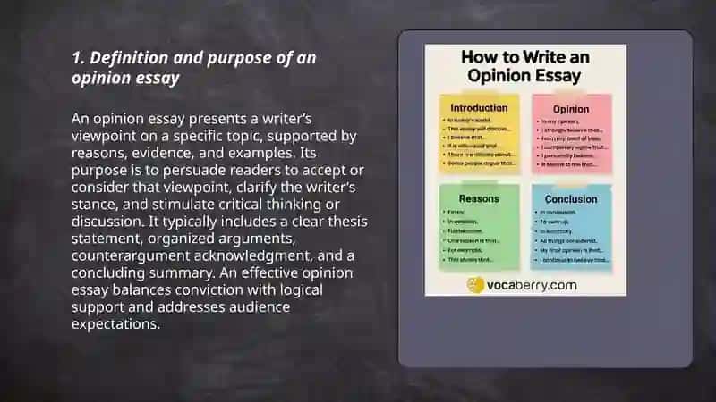 Types of essay: opinion essay 3