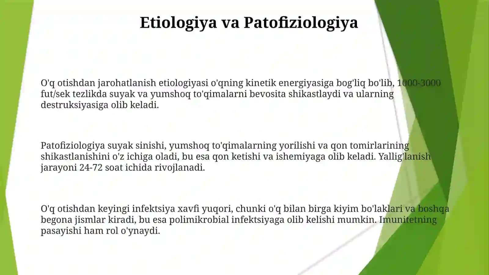 Suyak va yumshoq toqimalari jarohatlari 3