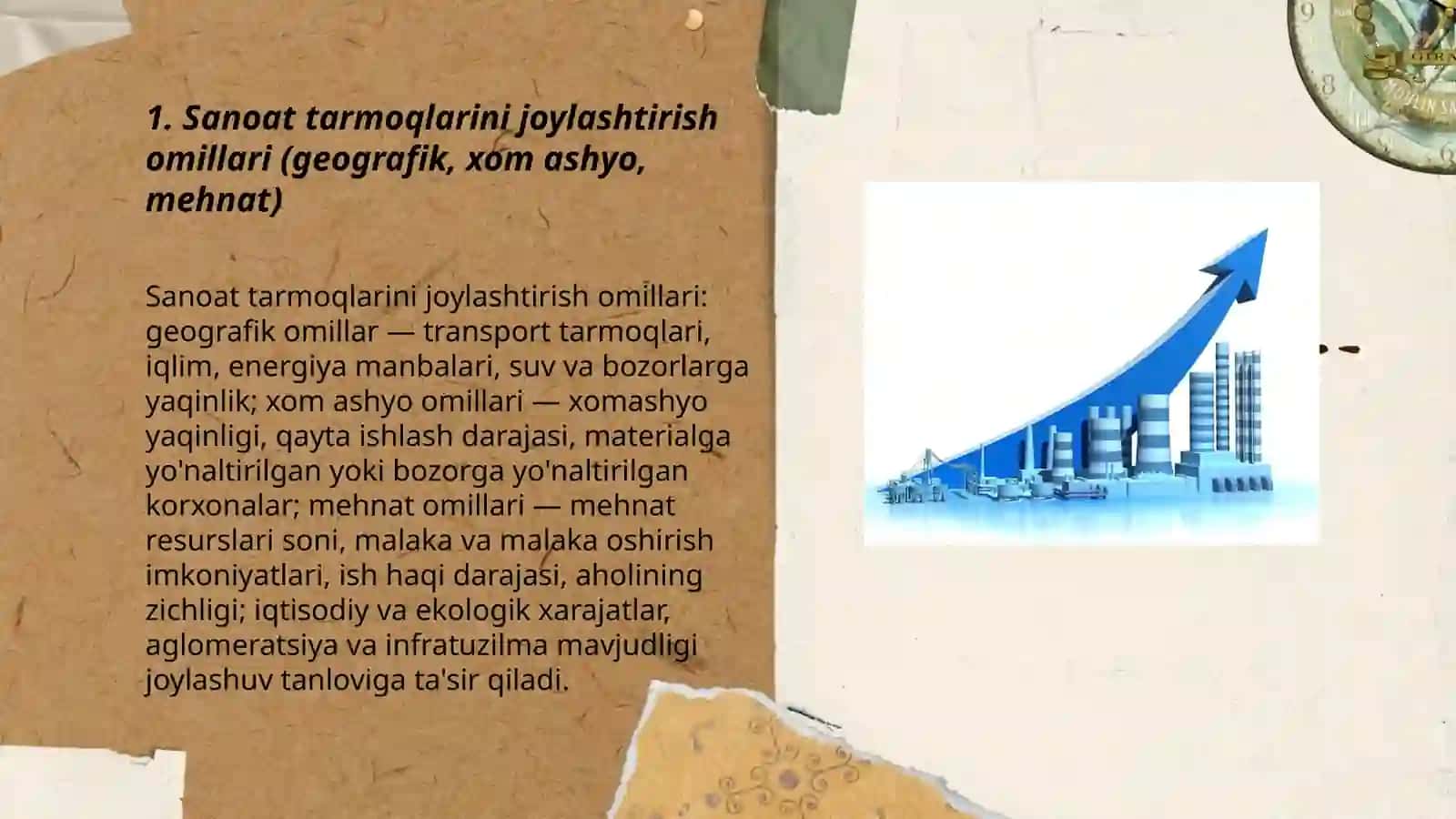 Sanoat tarmoqlarini joylashtirish 3