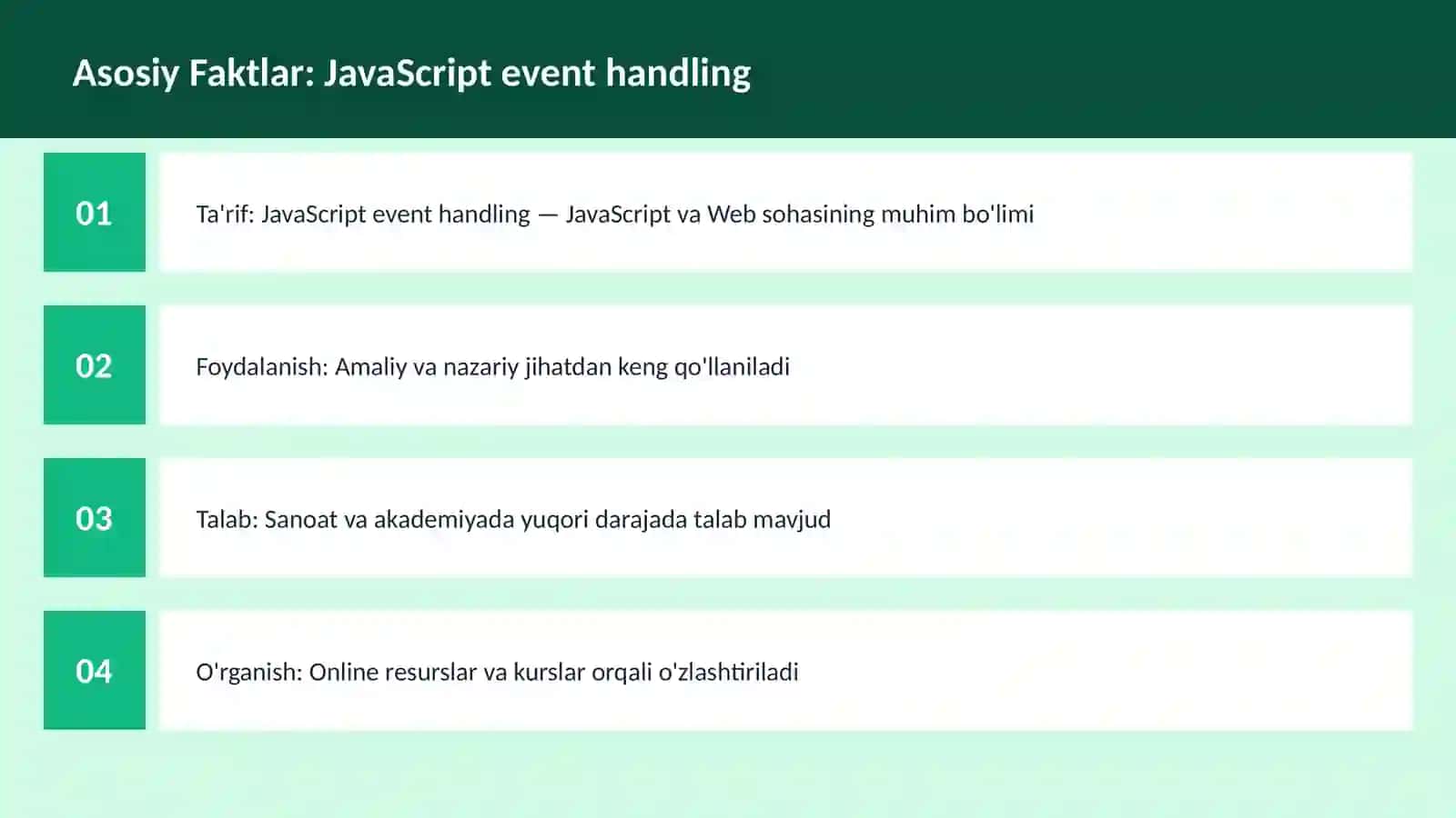 JavaScript event handling 3