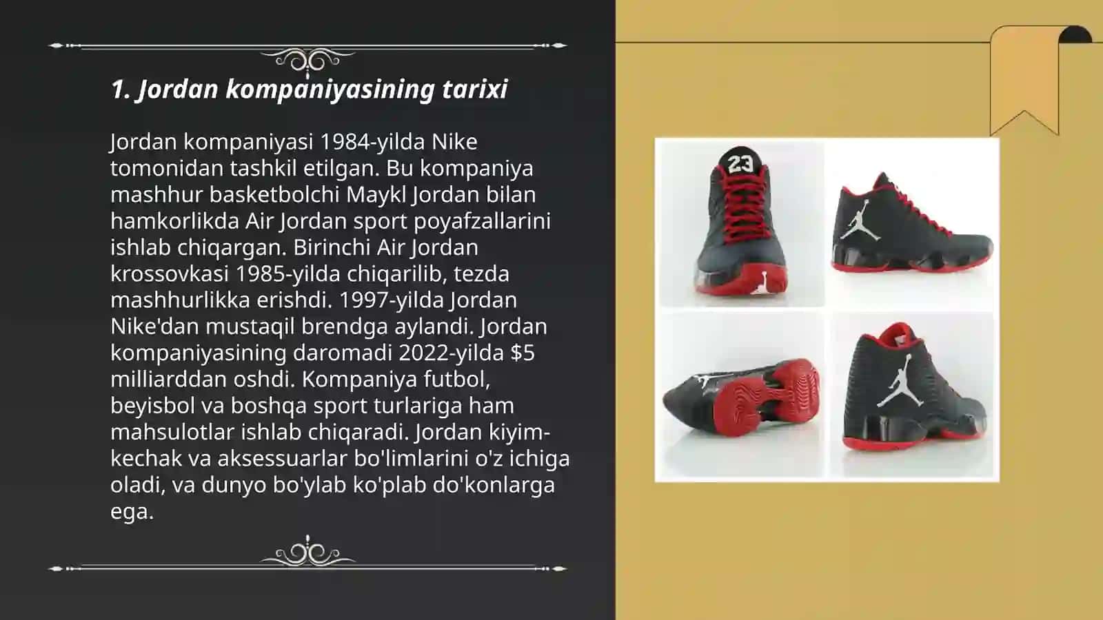 Jordan kompaniyasining tarixi 3