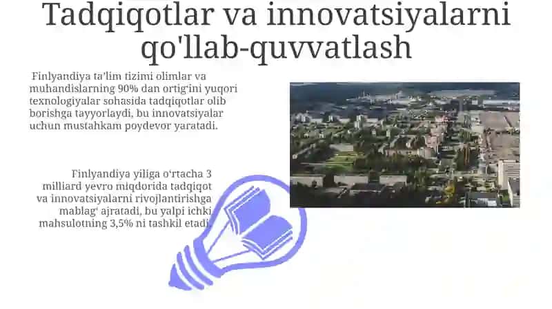 Finlandiya ta’lim tizimining fan va texnika rivojlanishi 3