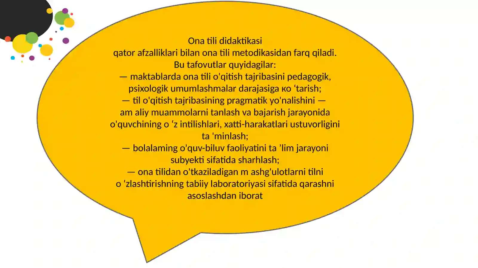 ona tili didaktikasi, maktablarda ona tili о'qitishning mazmuni, maqsadi, vositalari, tashkiliy shakllari 3