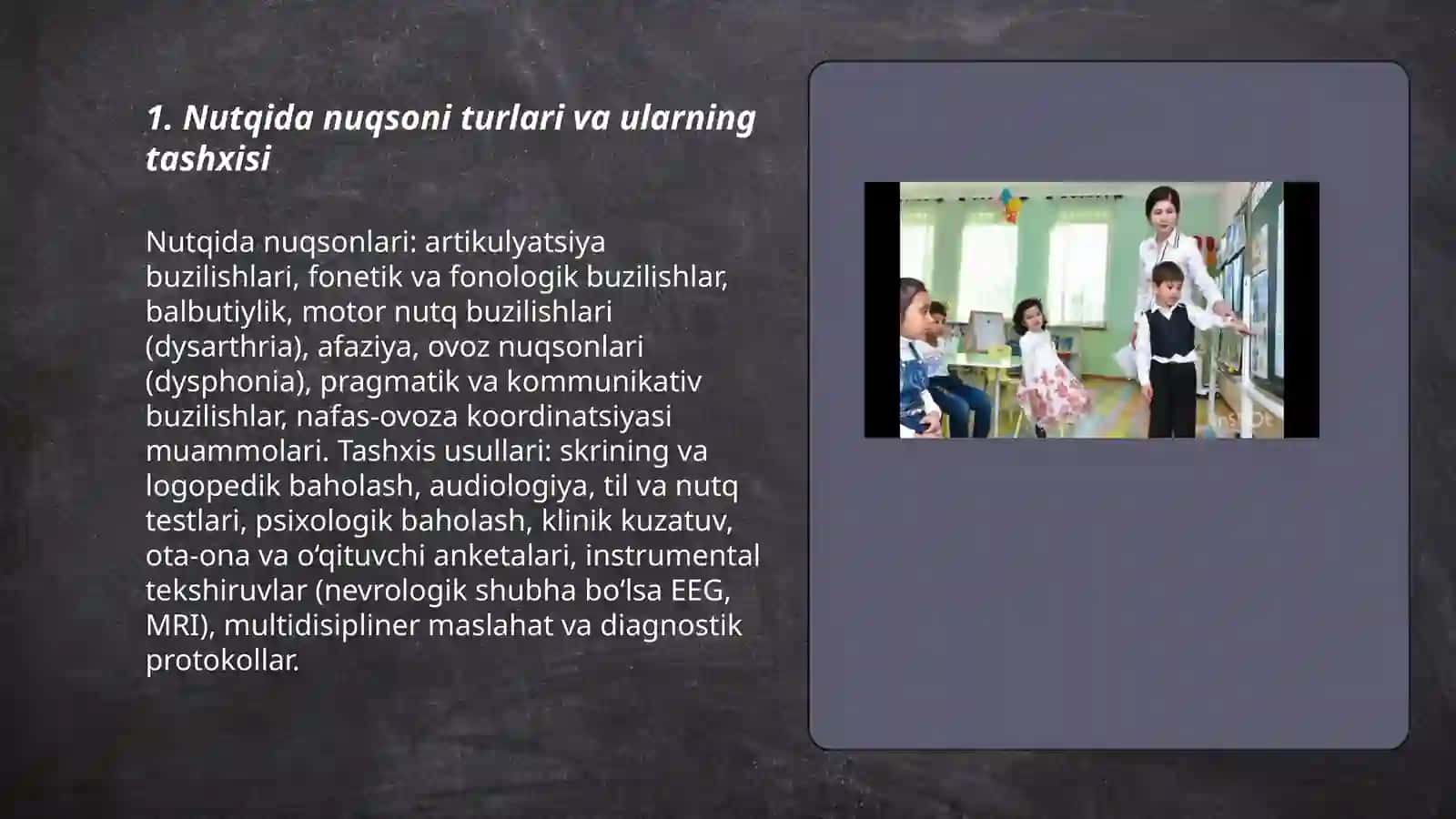 Nutqida nuqsoni bo'lgan bolalar va ularning integratsiyasi 3