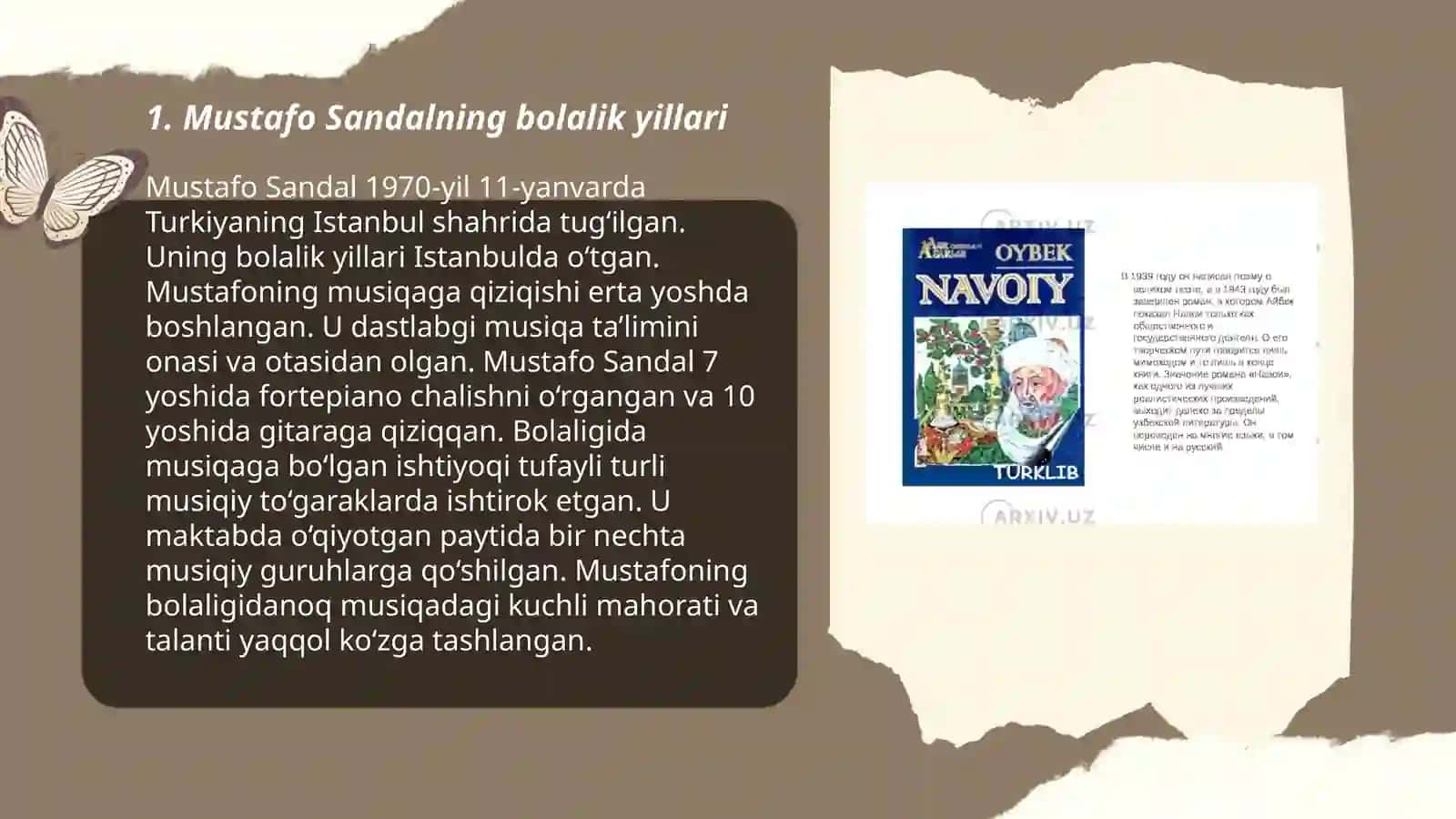 Mustafo Sandal hayoti va ijodi 3
