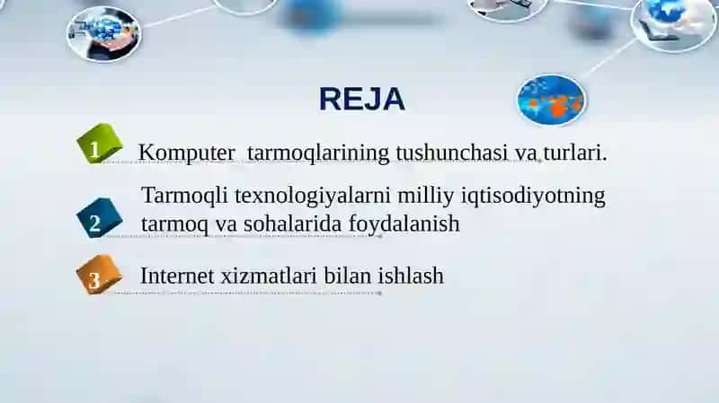 TARMOQ TEXNOLOGIYALARI 3