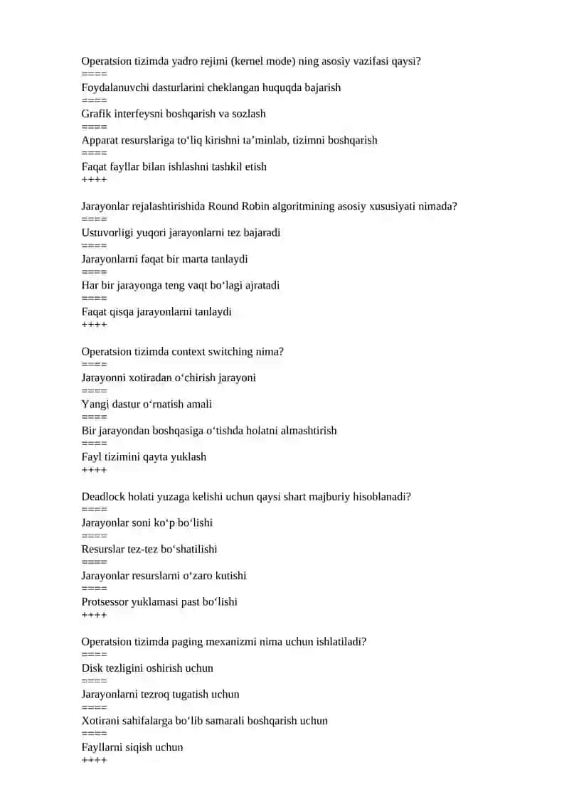 Operatsion tizim 3