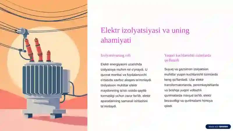 Suyuq va gazsimon izolyatsion muhitlarning elektr mustahkamligi 3
