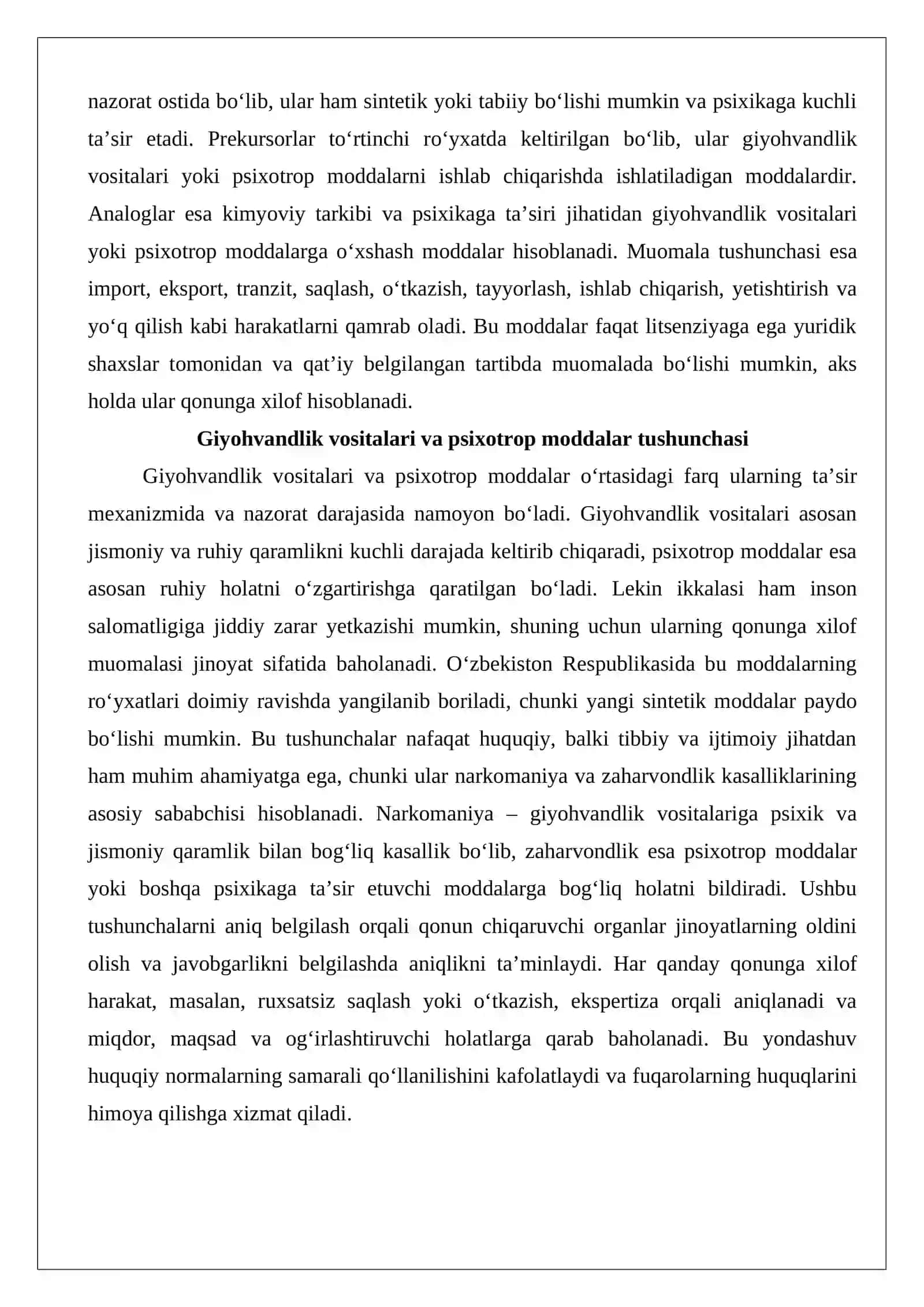 Giyohvandlik vositalari muomalasi sohasidagi jinoyatlar huquqiy tahlili 3