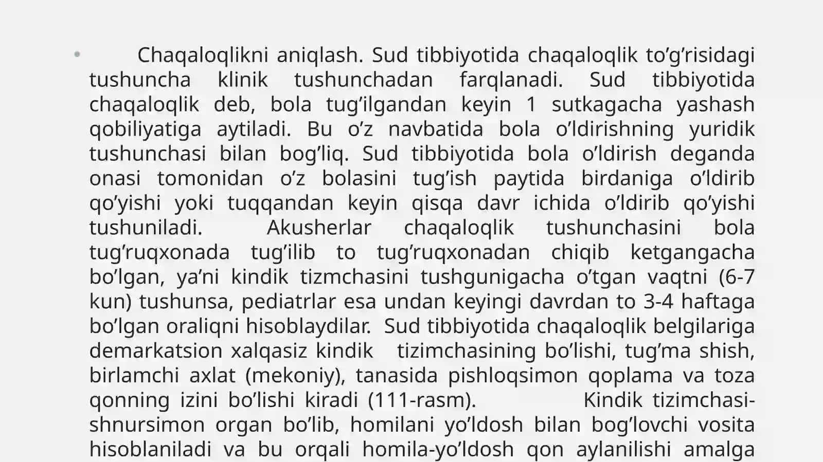 Neonatal davrdagi oʻlimning sud-tibbiy jihatlari 3