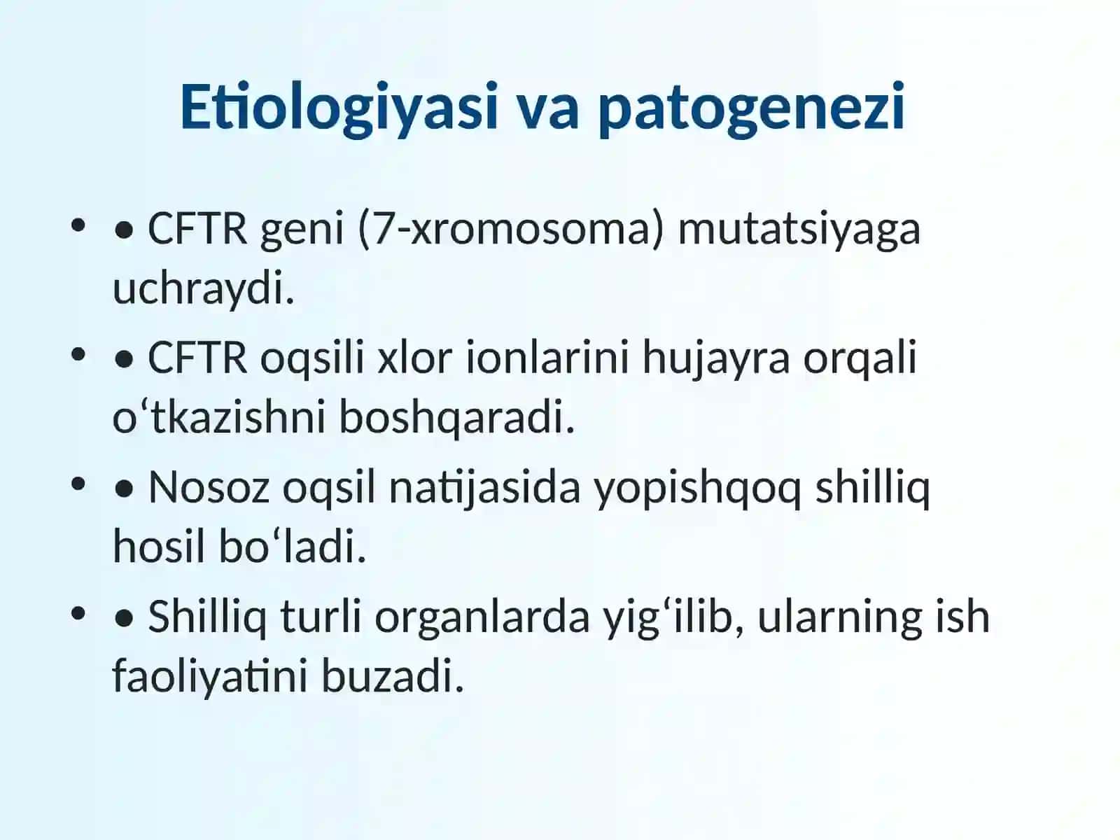 Mukovistsidoz (Kistik Fibroz) 3
