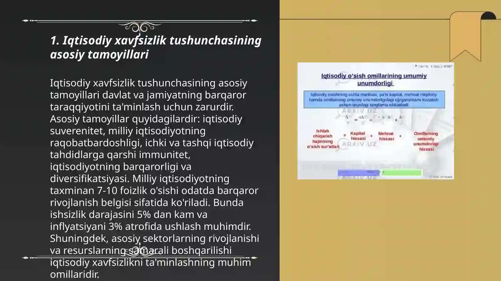 Iqtisodiy xavfsizlik tushunchasi genezisi va rivojlanish tarixi 3