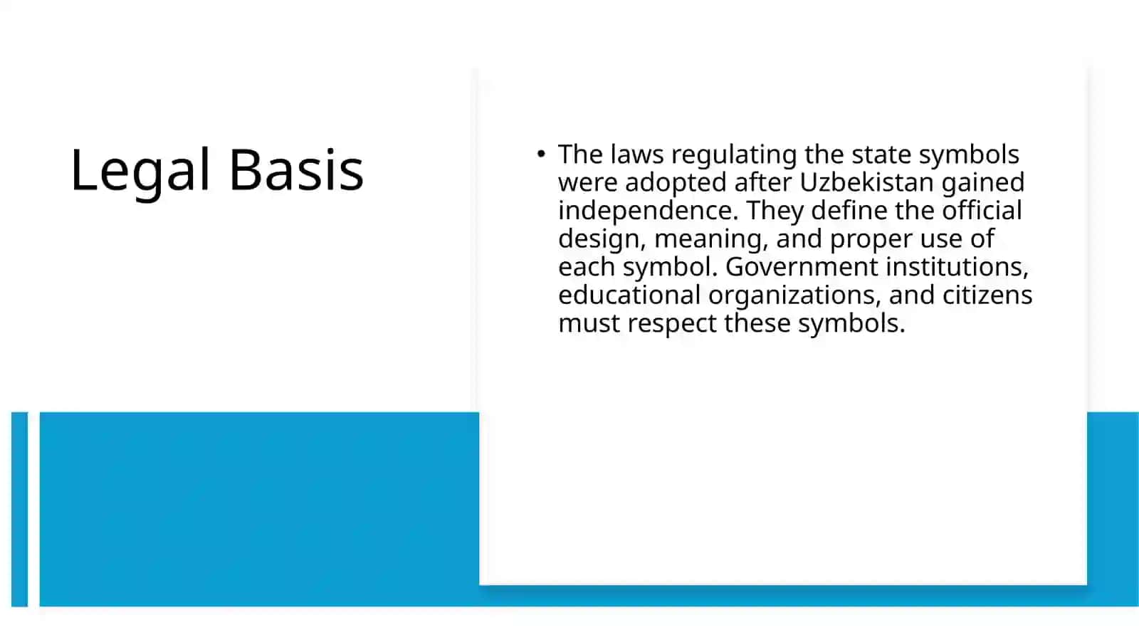 Law of the Republic of Uzbekistan on State Symbols 3