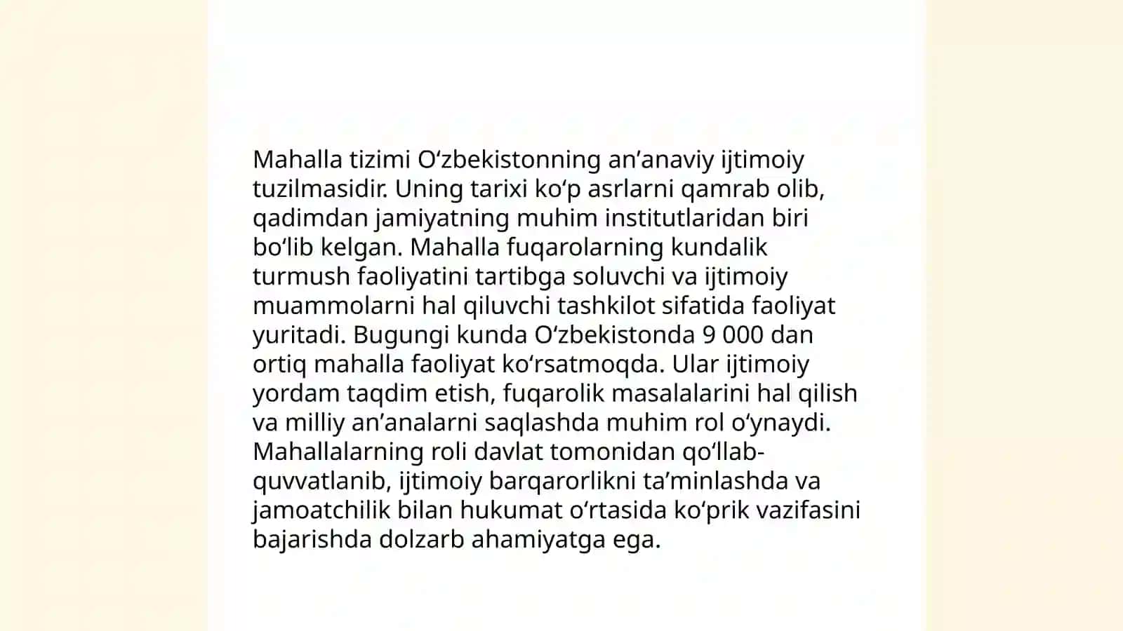 Mahalla, maktab va oila hamkorligining uzviyligini taʼminlash 3