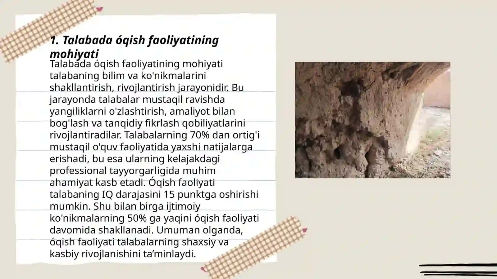 Talabada óqish faoliyati,uning komponentlari va psixologik xususiyatlari 3