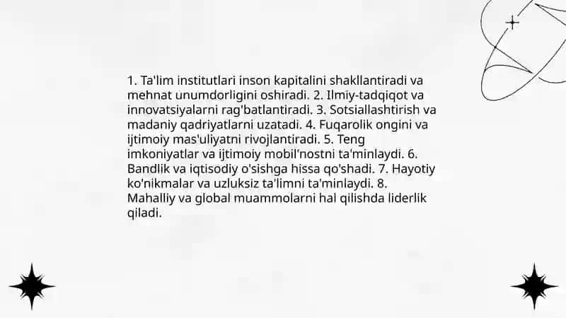 Institutlar va ularning jamiyat rivojlanishidagi roli 3