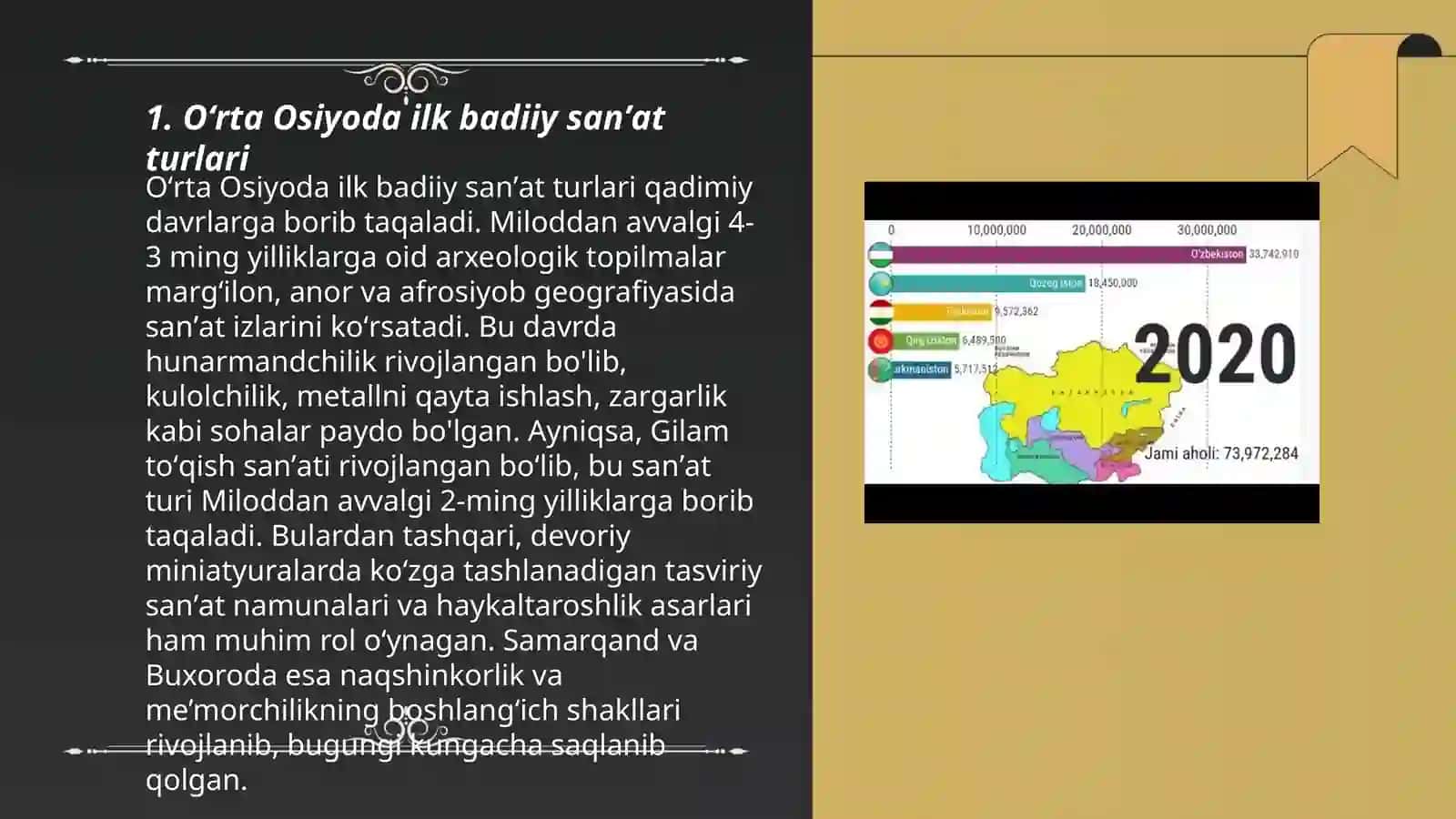 Oʻrta Osiyoda dastlabki davrda tasvirlash va badiiy sanʼat 3