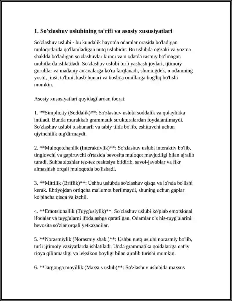 SO'ZLASHUV USLUBI VA UNING XUSUSIYATLARI 3