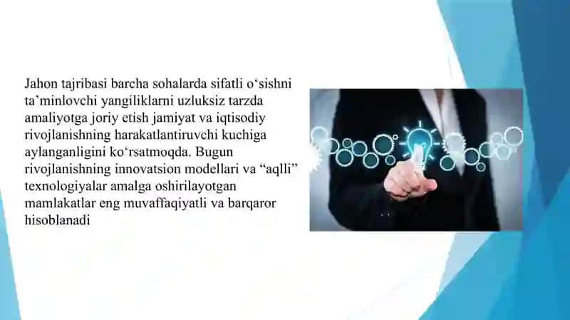 Ishlab chiqarishga inovatsion texnologiyalarni joriy etish samaradorligi. 3