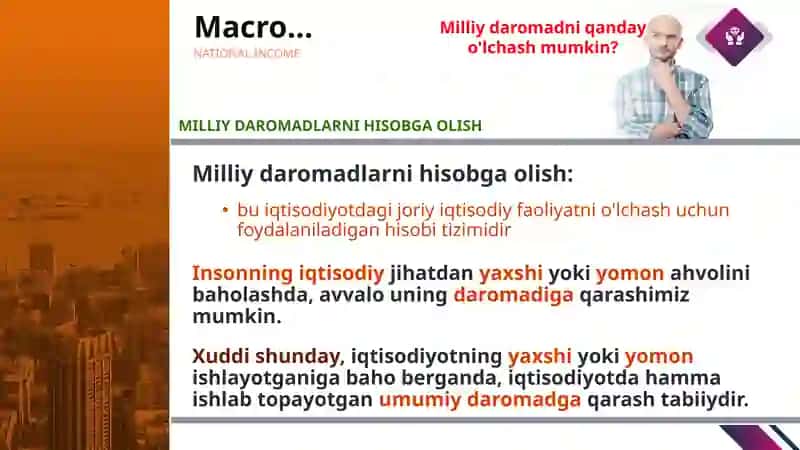 Milliy iqtisodiyot tarkibi va uni o'lchash 3