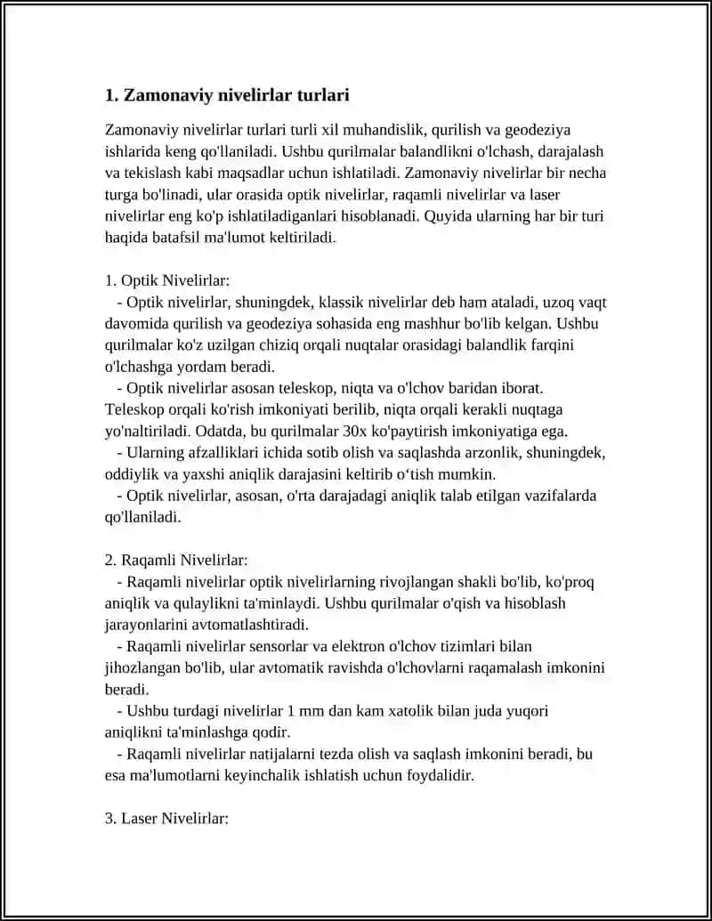 ZAMONVIY NIVELIRLAR VA ULARNI KLASSIFIKATSIYASI 3