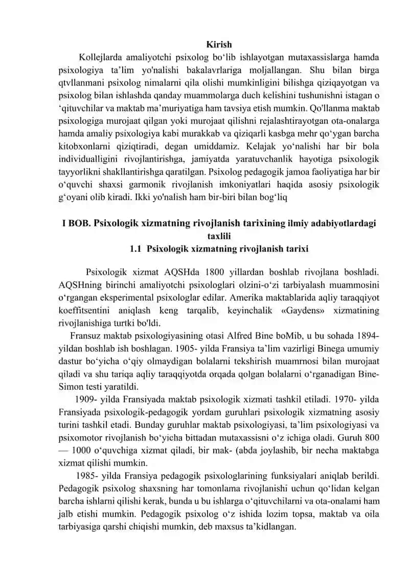 Psixologik xizmat fani rivojlanishining ilmiy tarixiy asoslari 3
