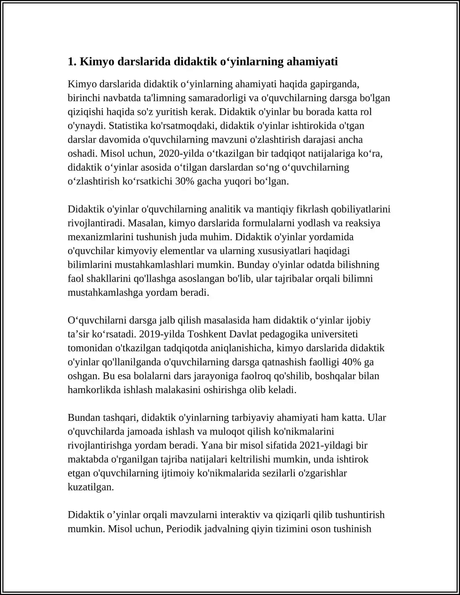 KIMYO DARSLARIDA DIDAKTIK OʻYINLARNI TASHKIL QILISH 3