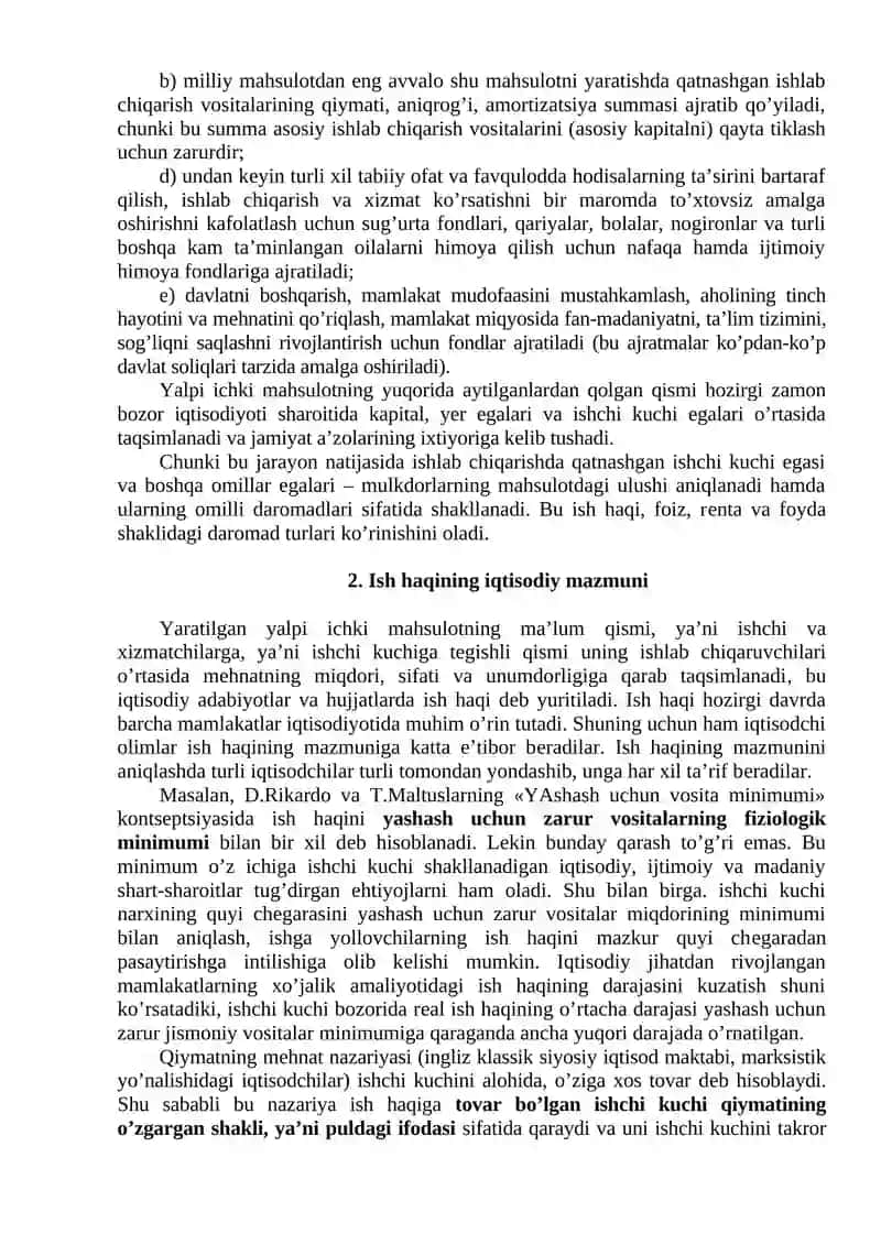 Yaratilgan mahsulot va daromadlarning taqsimlanish tamoyillari 3