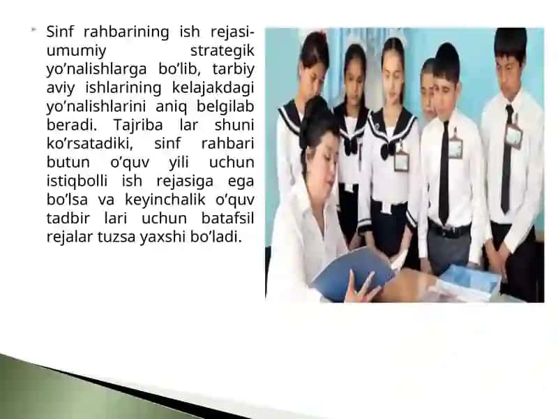 Sinf rahbarining namunaviy yillik ish rejasini tuzish metodikasi 3