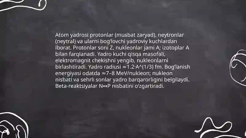 Atomning yadroviy tuzilishi 3