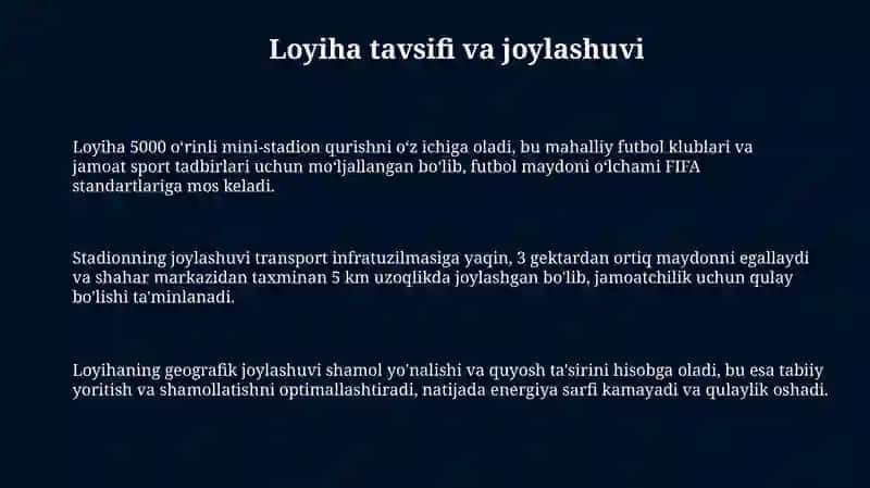 Mini stadion loyihasi 3