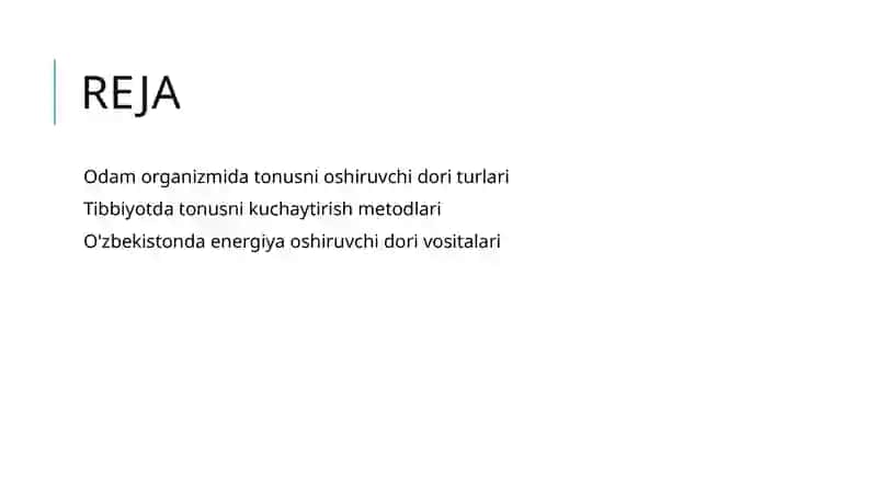 Odam organizmida tonusni oshiruvchi dori turlari 3