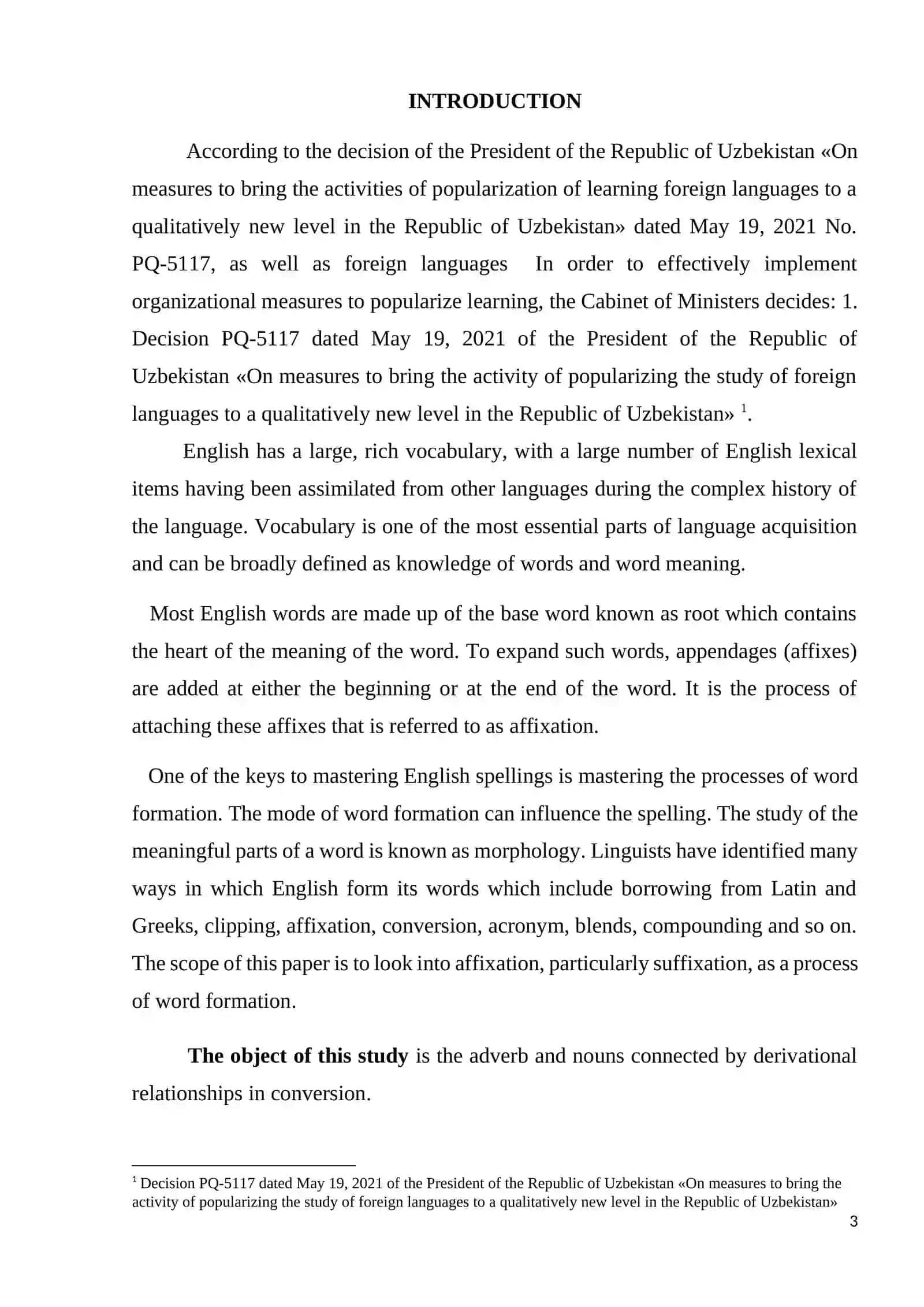 THE PROBLEMS OF THE ADVERB IN PRESENT DAY ENGLISH 3