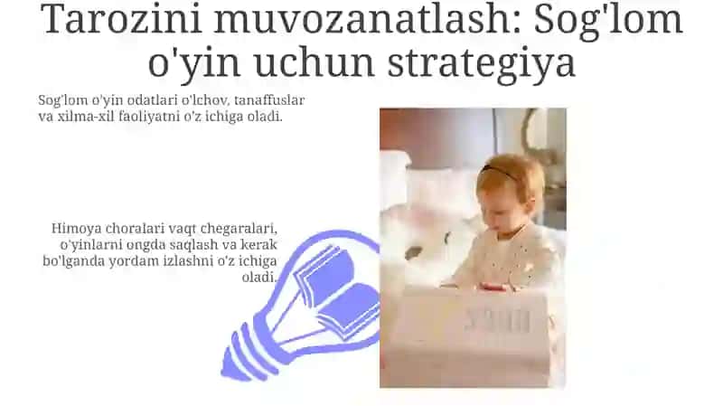 Sog'lom o'yinlar uchun strategiya 3