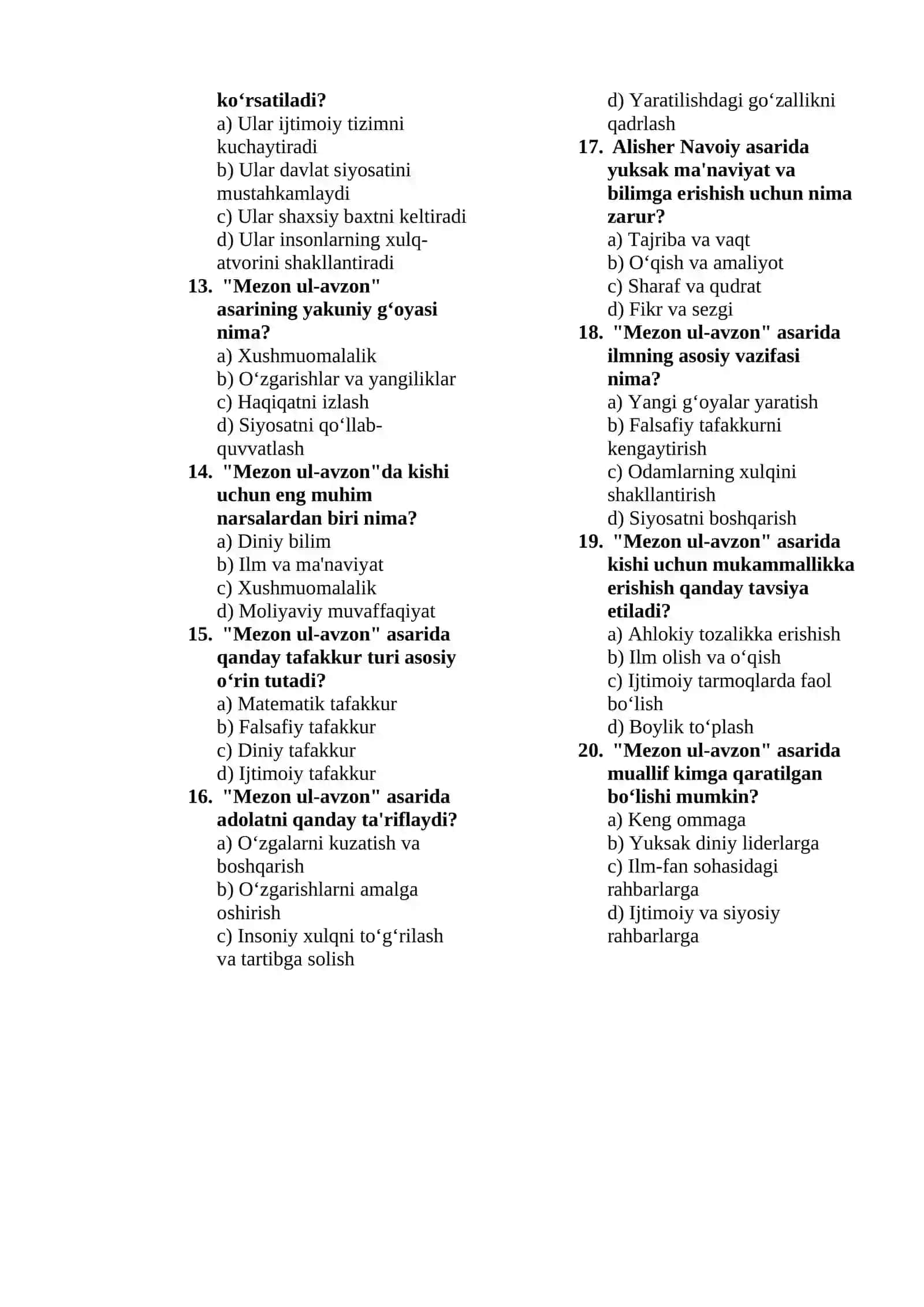 Filologiya va tillarni o’qitish: O’zbek tili fakulteti 3