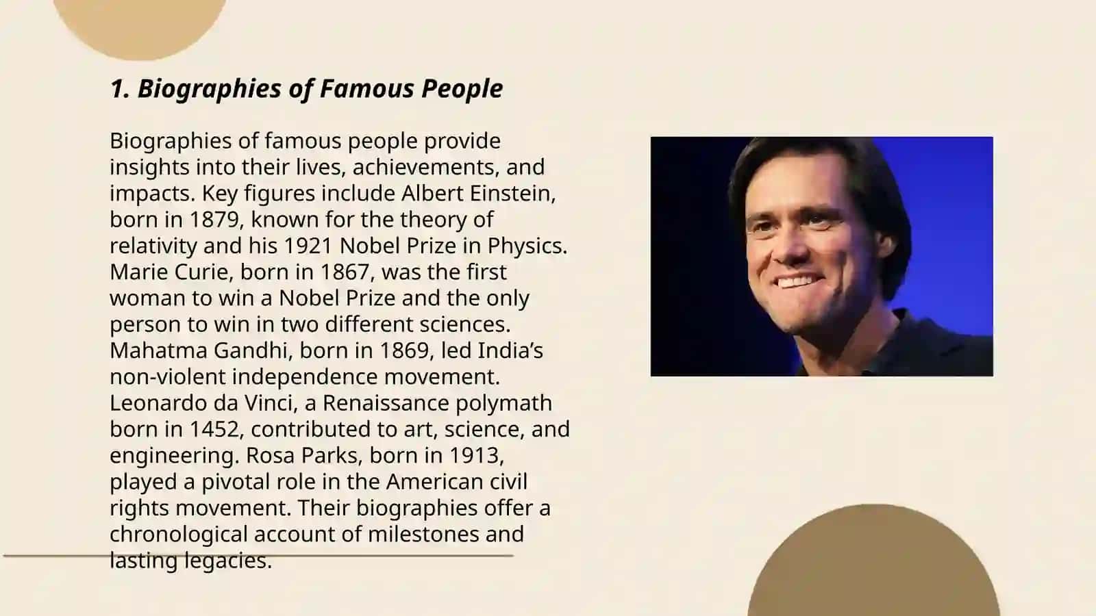 Biographies of Famous People 3