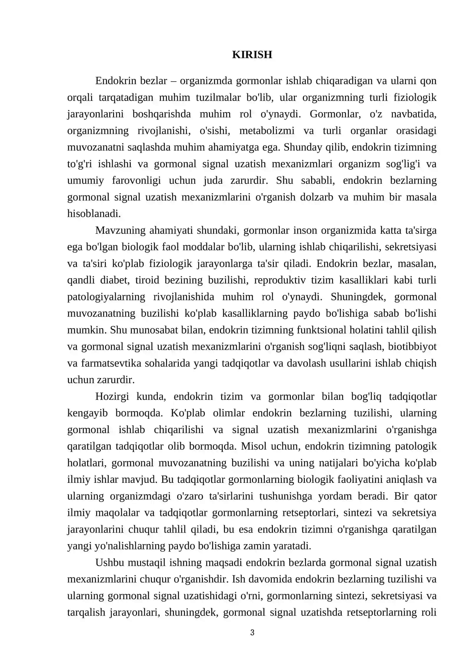 Endokrin bezlarda gormonal signal uzatish mexanizmlari 3