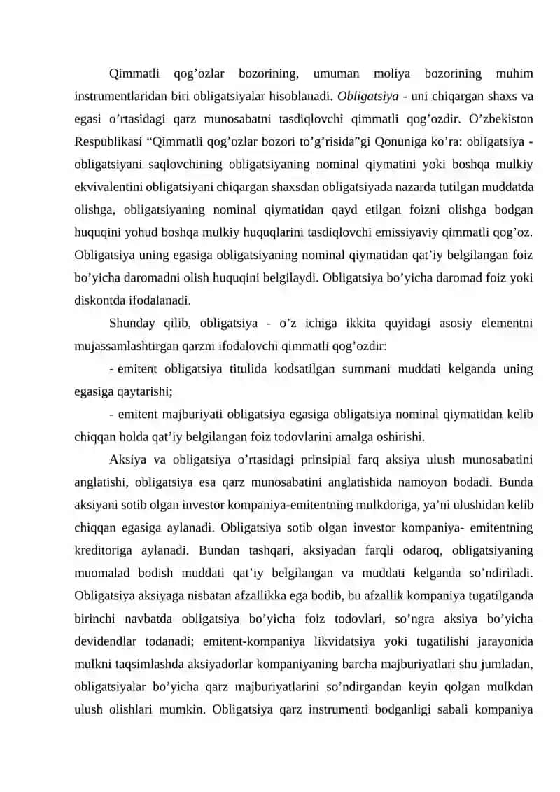 Evroobligatsiyalar va ularning xususiyatlari 3