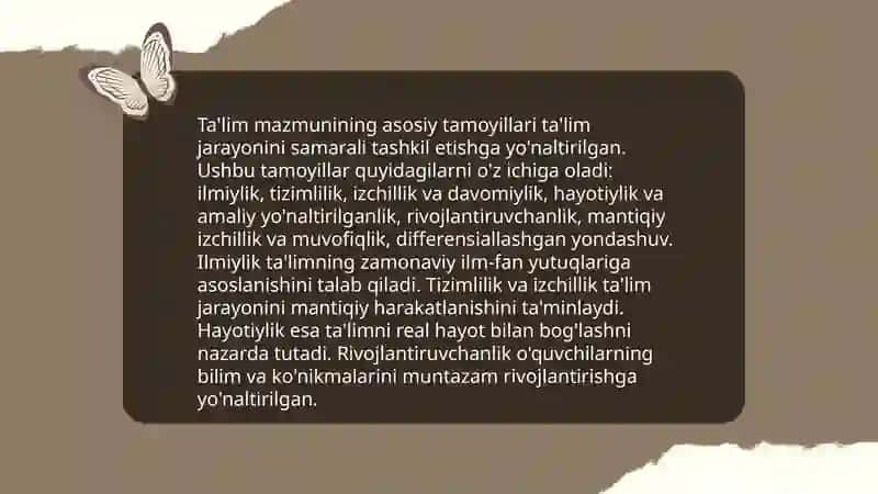 Ta'lim mazmuni 3