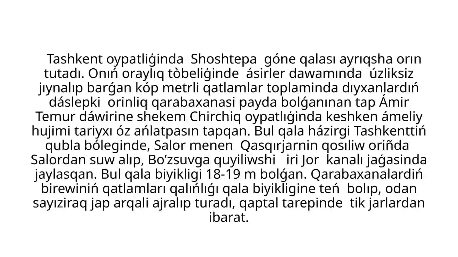 Orta asirlerdegi Tashkent qalasi 3